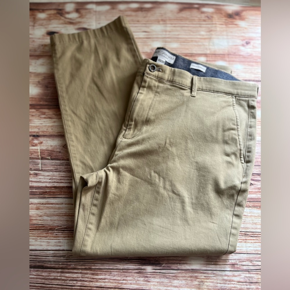 Nick Graham Everywhere Stretch Modern Fit Khaki Tan Pants 40/30